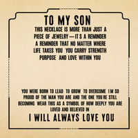 Load image into Gallery viewer, To My Son - I Will Always Love You - Cuban Link Chain
